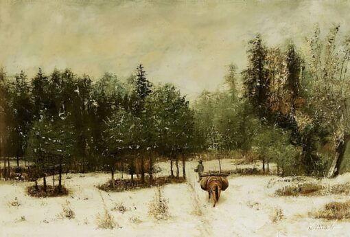 Entrata della foresta in inverno. Effetto di neve – Gustave Courbet Gustave Courbet 2025-05-17