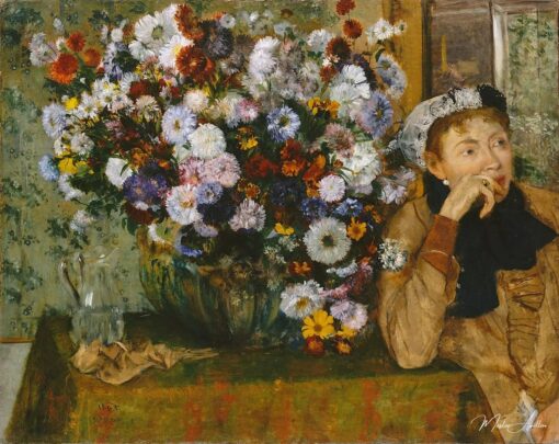 Donna seduta accanto a un vaso di fiori – Edgar Degas Edgar Degas 2025-05-01