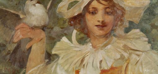Donna con piccione – Mucha Alphonse Mucha 2025-05-16