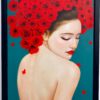 Fragile woman with roses - Narit | 60 x 90 cm Reproductions de tableaux à la peinture à l’huile
