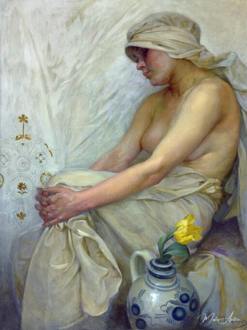Ragazza seduta – Mucha Alphonse Mucha 2025-05-06