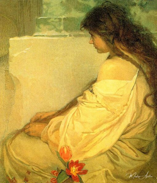 Ragazza con tulipani – Mucha Alphonse Mucha 2025-05-06