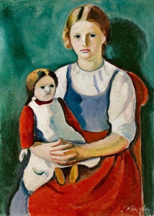 Ragazza bionda con la bambola – August Macke August Macke 2025-05-11