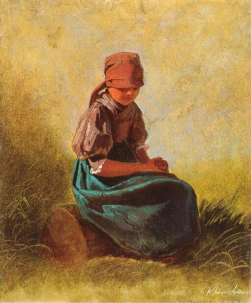 Figlia di contadino seduta con le mani piegate – Carl Spitzweg Carl Spitzweg 2025-05-19