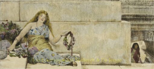 Fiori di primavera: Venditore di ghirlande sui gradini del Campidoglio – Lawrence Alma-Tadema Lawrence Alma-Tadema 2025-05-19