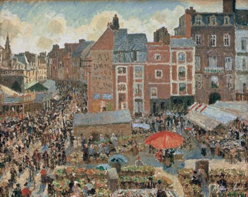Fiera a Dieppe, Il sole, Pomeriggio – Camille Pissarro Camille Pissarro 2025-05-16