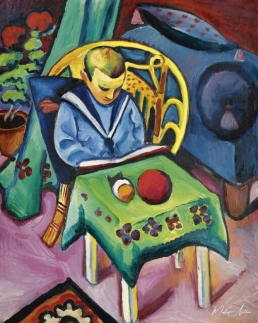 Ragazzo con un libro e dei giocattoli – August Macke August Macke 2025-05-11
