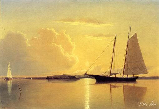 Goélette nel porto di Fairhaven, alba, 1859 – William Bradford William Bradford 2025-05-01