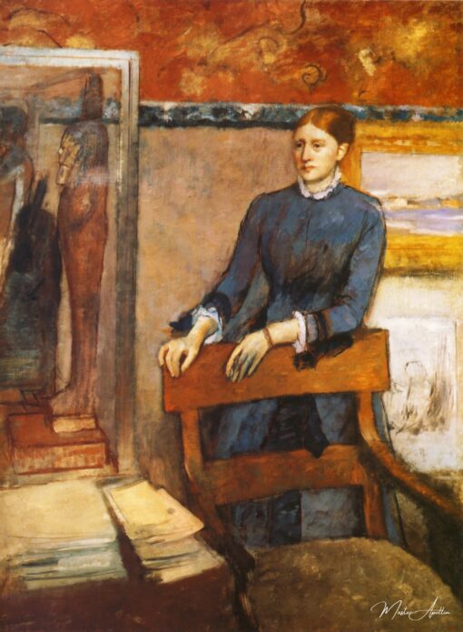 Hélène Rouart nel gabinetto di lavoro di suo padre – Edgar Degas Edgar Degas 2025-05-01