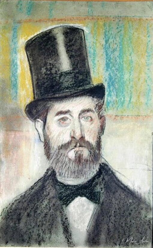 Uomo con cappello da opera – Edgar Degas Edgar Degas 2025-05-01