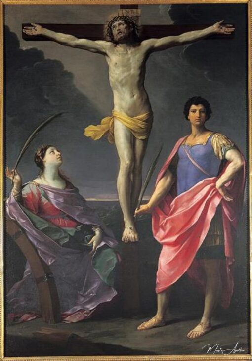 Gesù Cristo crocifisso tra Santa Caterina d’Alessandria e San Giule Guido Reni 2025-05-19
