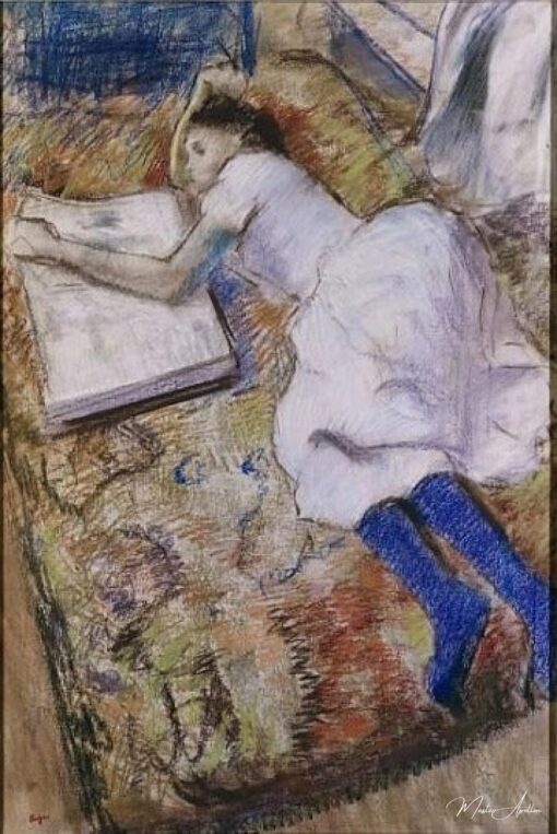 Giovane ragazza sdraiata che guarda un album – Edgar Degas Edgar Degas 2025-05-01