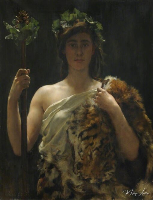 Giovane ragazza avvolta in una pelle di tigre (un tempo chiamata Bacco) – John Collier John Collier 2025-05-20