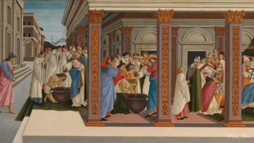 La giovinezza e il primo miracolo di San Zenobio – Sandro Botticelli Sandro Botticelli 2025-05-19