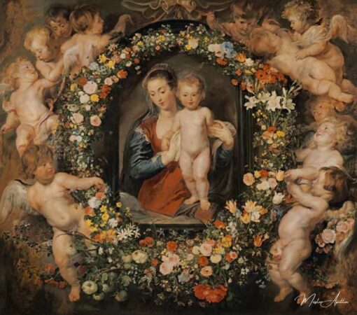 La Madonna con la corona di fiori. La corona di fiori di Jan Brueghel il Vecchio (1568-1625) – Peter Paul Rubens Peter Paul Rubens 2025-05-01