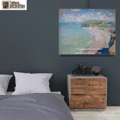 La spiaggia a Pourville, sole al tramonto – Dipinto di Monet Claude Monet 2025-05-01 3