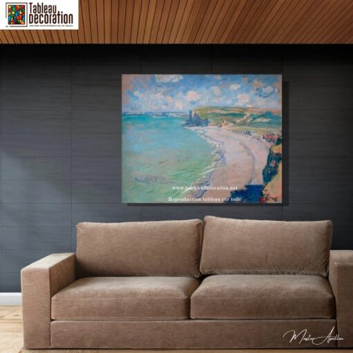 La spiaggia a Pourville, sole al tramonto – Dipinto di Monet Claude Monet 2025-05-01 4