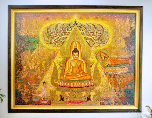 La Vita di Buddha | 240 x 180 cm Pittura Originale in Vendita 2025-04-27