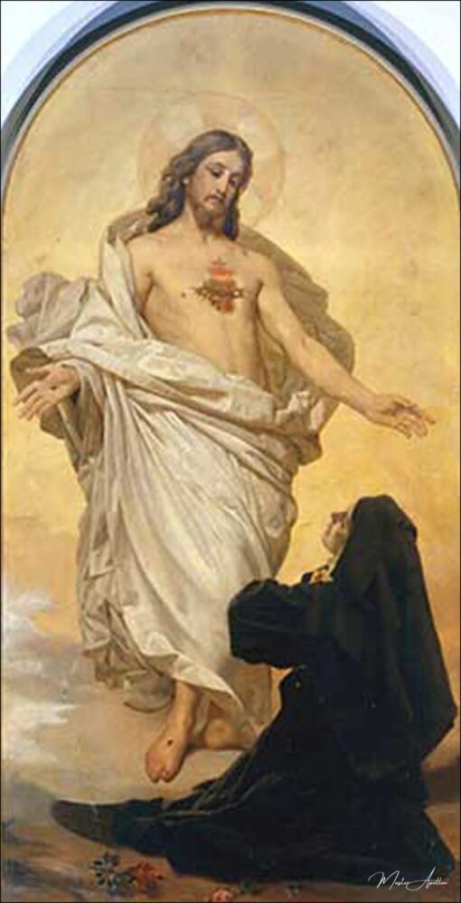 La visione del cuore di Gesù della beata Margherita Maria Alacoque – Antonio Ciseri Antonio Ciseri 2025-05-26