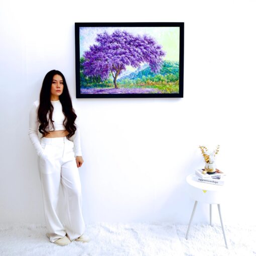 L’Albero Viola | 90 x 60 cm Pittura Originale in Vendita 2025-06-02 3