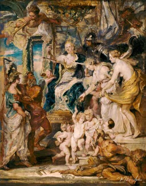 Il governo felice della regina, schizzo del ciclo Medici – Peter Paul Rubens Peter Paul Rubens 2025-05-01
