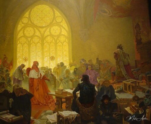 Il re hussita Jiri di Poděbrady – Mucha Alphonse Mucha 2025-05-16