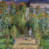 Le Jardin de Monet à Vétheuil - Claude Monet - Reproductions de tableaux et peintures haut de gamme