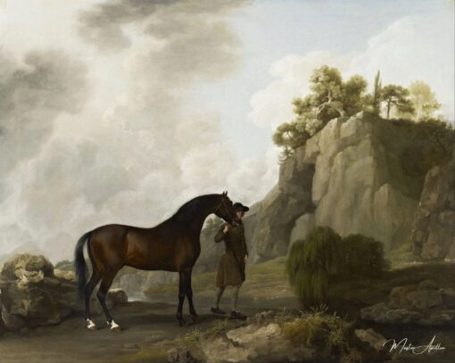Il cavallo arabo del marchese di Rockingham (Del par un giovane sposo ai Creswell Pitons) – George Stubbs George Stubbs 2025-05-20