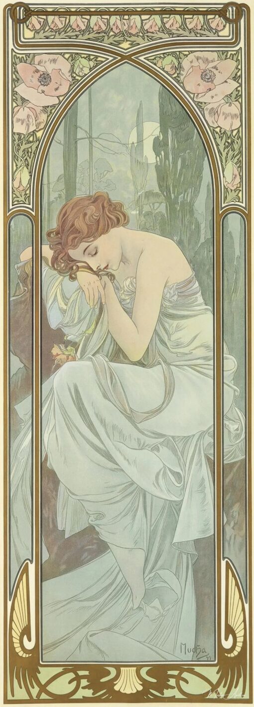 Il momento della giornata: Il riposo della notte – Mucha Alphonse Mucha 2025-05-16