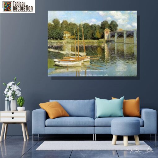 Il Ponte di Argenteuil – Dipinto di Claude Monet con barca Claude Monet 2025-04-28 3