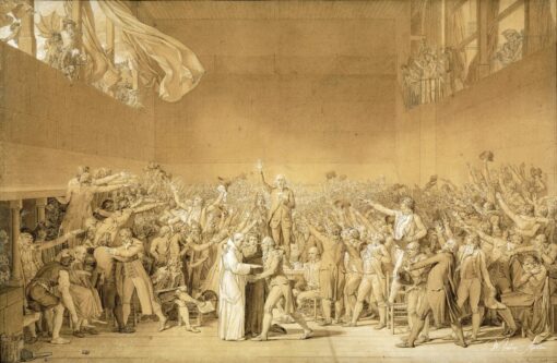 Il giuramento del campo da tennis, 20 giugno 1789 – Jacques-Louis David Jacques-Louis David 2025-05-16