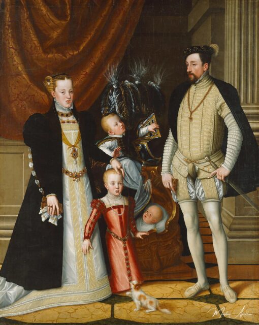 L’imperatore romano Massimiliano II d’Austria e sua moglie l’infanta Maria di Spagna con i loro figli – Arcimboldo Giuseppe Arcimboldo 2025-05-02 2