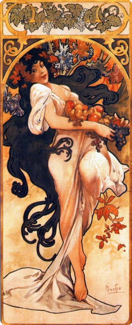 Le stagioni: Autunno – Mucha Alphonse Mucha 2025-05-06