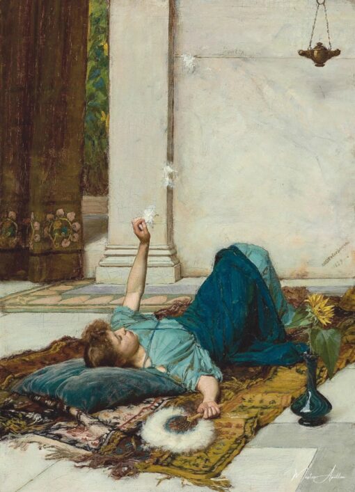 L’ventaglio a piume bianche – John William Waterhouse John William Waterhouse 2025-05-19