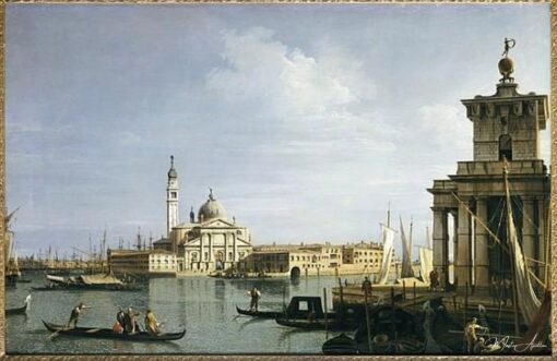 L’isola di San Giorgio Maggiore, a Venezia, con la Punta della Dogana e numerose barche – Giovanni Antonio Canal Giovanni Antonio Canal 2025-06-03