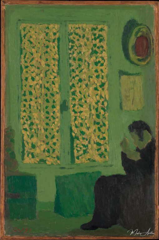 L’interno verde (personaggio seduto vicino a una finestra con tende) – Édouard Vuillard Édouard Vuillard 2025-05-20