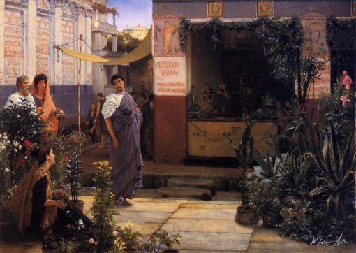 Mercato dei fiori ai tempi romani, con un cactus e due agavi – Lawrence Alma-Tadema Lawrence Alma-Tadema 2025-05-19