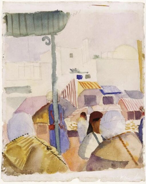 Mercato di Tunisi II – August Macke August Macke 2025-05-11