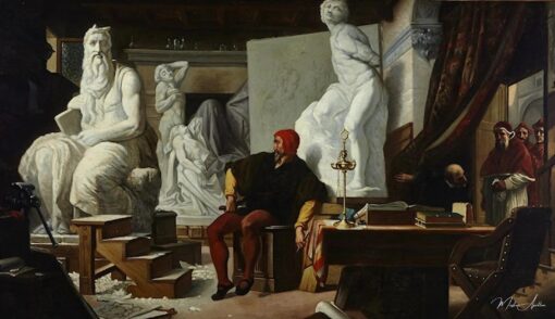 Michelangelo nel suo atelier, visitato da papa Giulio II – Alexandre Cabanel Alexandre Cabanel 2025-05-16