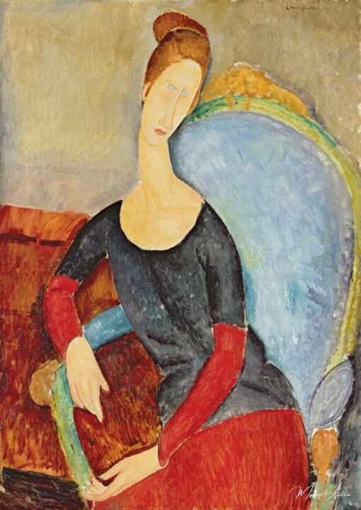 Mme Hebuterne in un fauteuil bleu – Amedeo Modigliani Amedeo Modigliani 2025-05-20