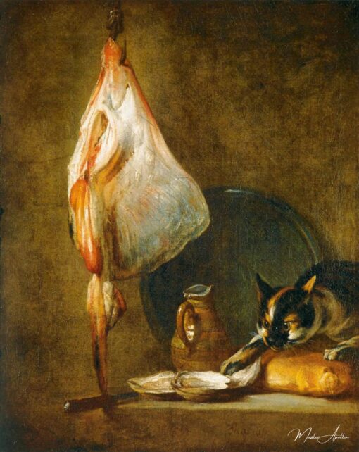 Natura morta con un gatto e una razza – Jean Siméon Chardin Jean Siméon Chardin 2025-05-30