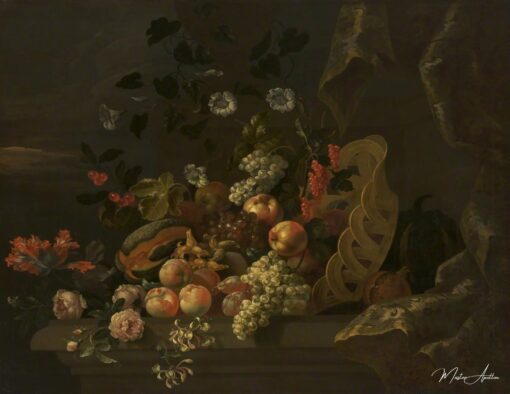 Natura morta con un cesto di frutta e fiori – Tobias Stranover Tobias Stranover 2025-05-28