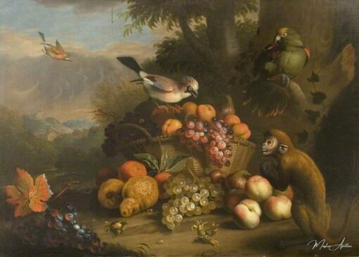 Natura morta con una scimmia, Jay e Pappagallo – Tobias Stranover Tobias Stranover 2025-05-28