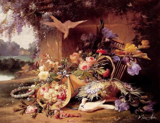 Natura morta elegante con fiori – Eugène Bidau Eugène Bidau 2025-05-30