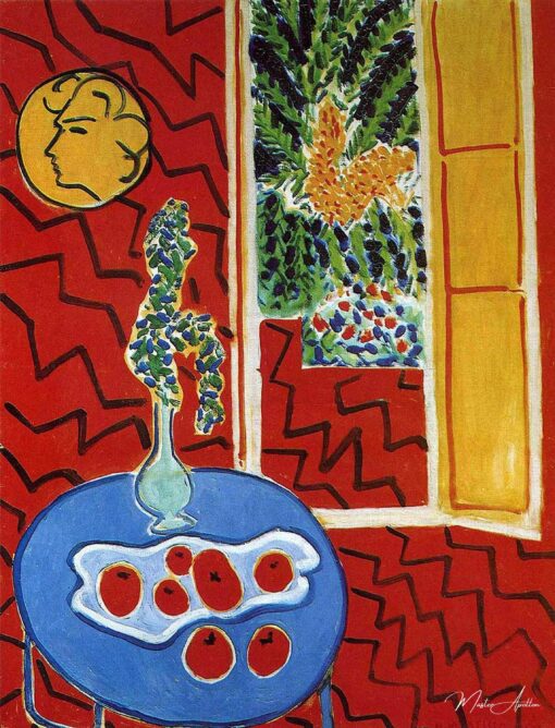 Natura morta interna rossa su un tavolo blu – Matisse Henri Matisse 2025-05-16 2