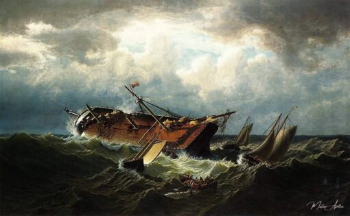 Naufragio al largo di Nantucket (noto anche come Naufragio al largo di Nantucket, dopo una tempesta), 1861 – William Bradford William Bradford 2025-05-01