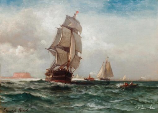 Navigazione al largo di Governors Island, New York – Edward Moran Edward Moran 2025-05-29