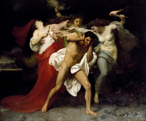 Oreste perseguitato dalle Furie – William-Adolphe Bouguereau Riproduzione di quadri famosi 2025-04-15