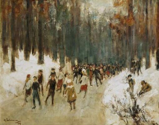 Pattinatori sul lago ghiacciato nel giardino zoologico di Berlino – Max Liebermann Max Liebermann 2025-05-19