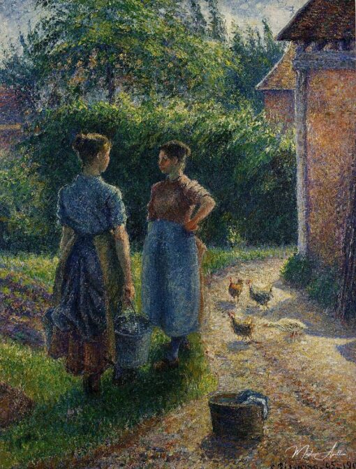 Contadine che discutono alla fattoria, Eragny – Camille Pissarro Camille Pissarro 2025-05-16